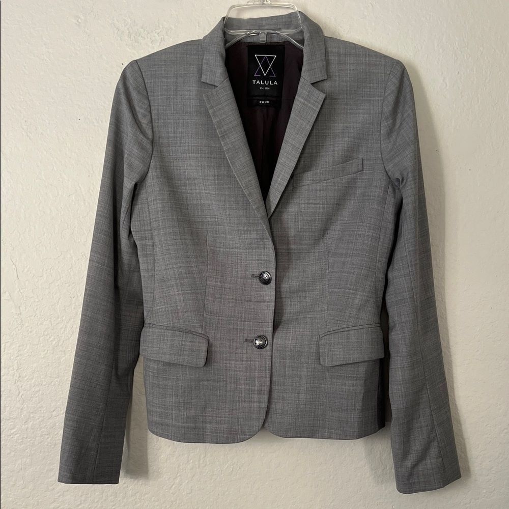 Like New! Aritzia Talula Women's Gray Wool Blend Blazer in Size 4